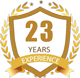 23 years icon